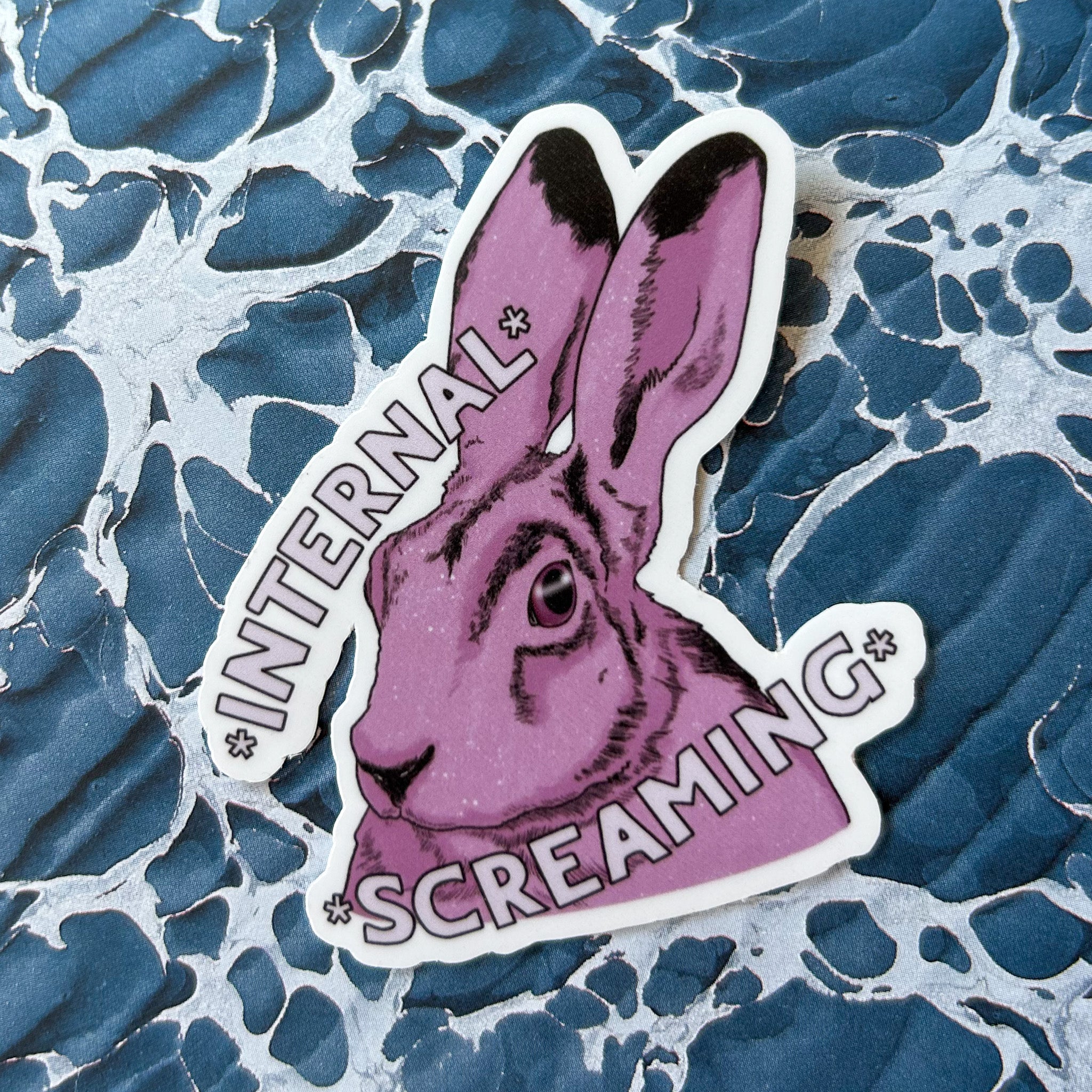 *Internal Screaming* Hare Sticker