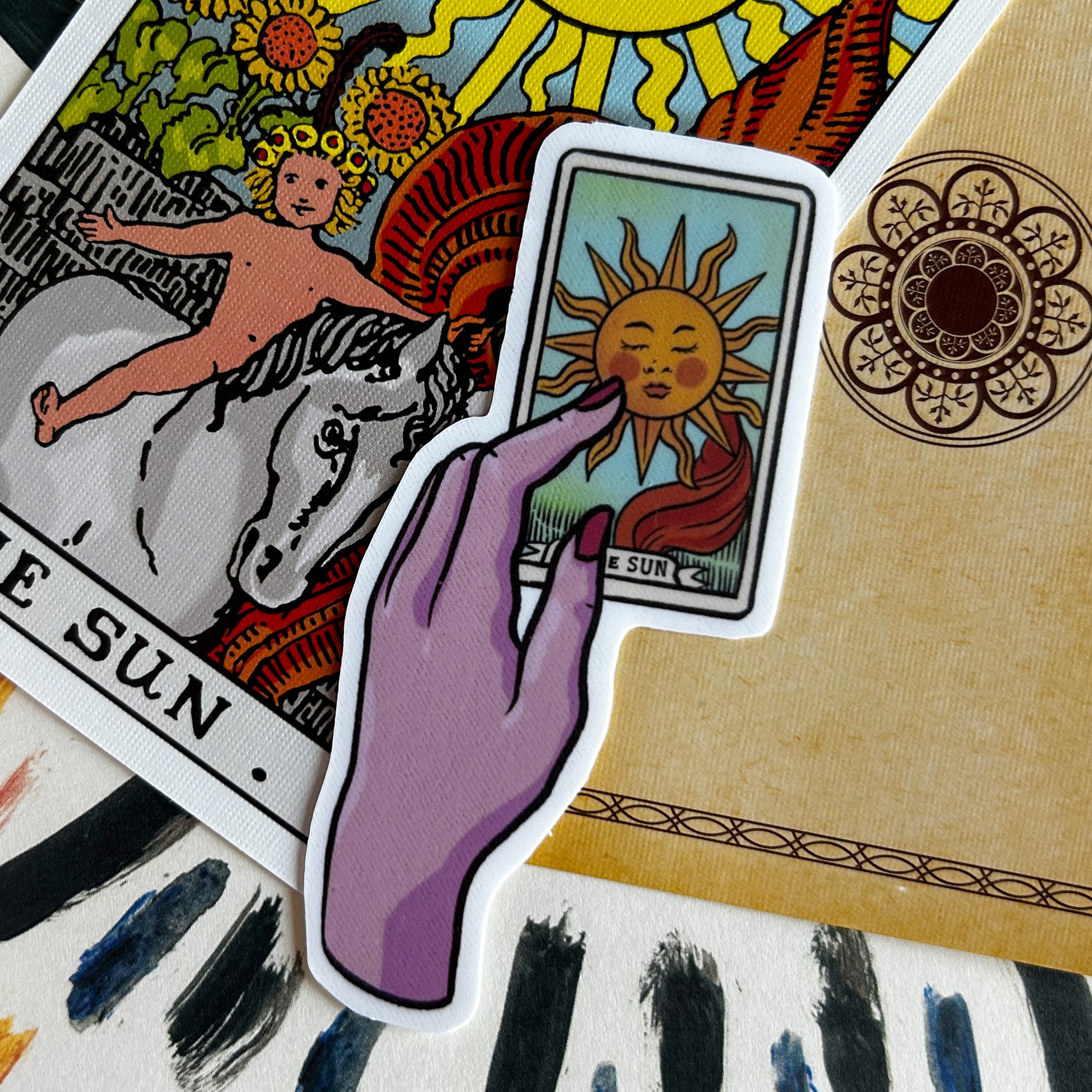 The Sun Tarot Card Sticker