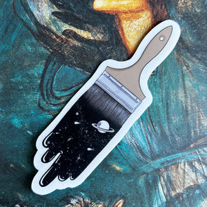 Galaxy Paintbrush Sticker