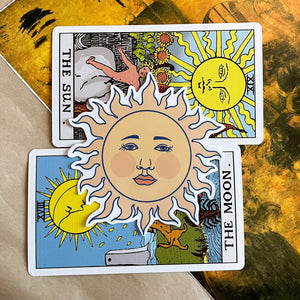 Yellow Sun Sticker