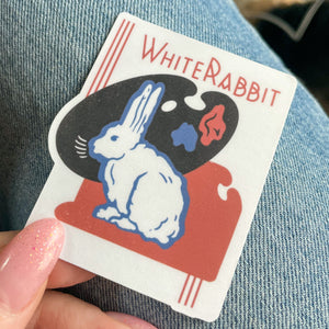 White Rabbit Candy Sticker