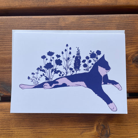 Wildflower Cat Card