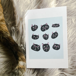 Cat Faces Card