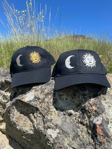 Crescent Moon & Sun Baseball Hat
