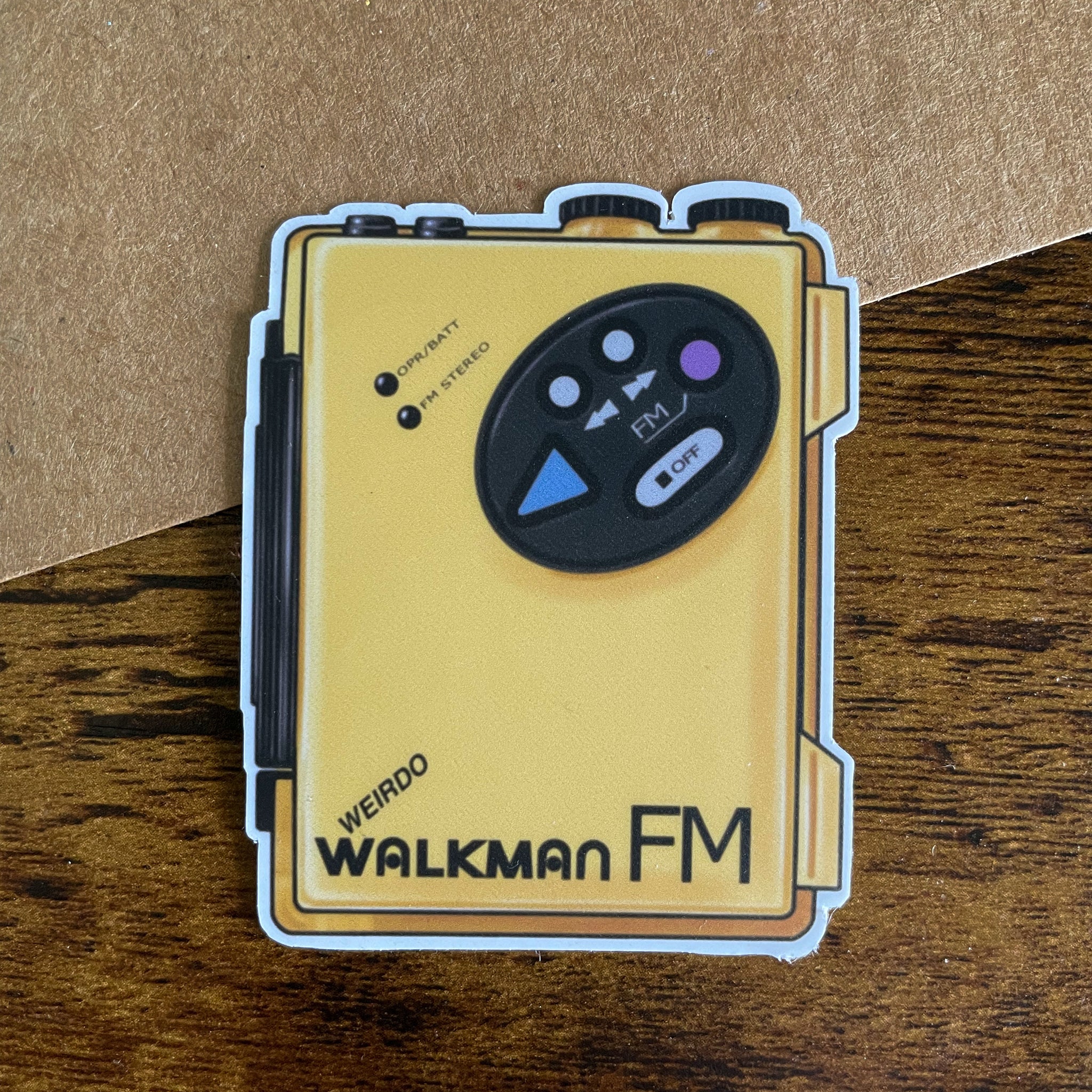 Weirdo Walkman FM Sticker