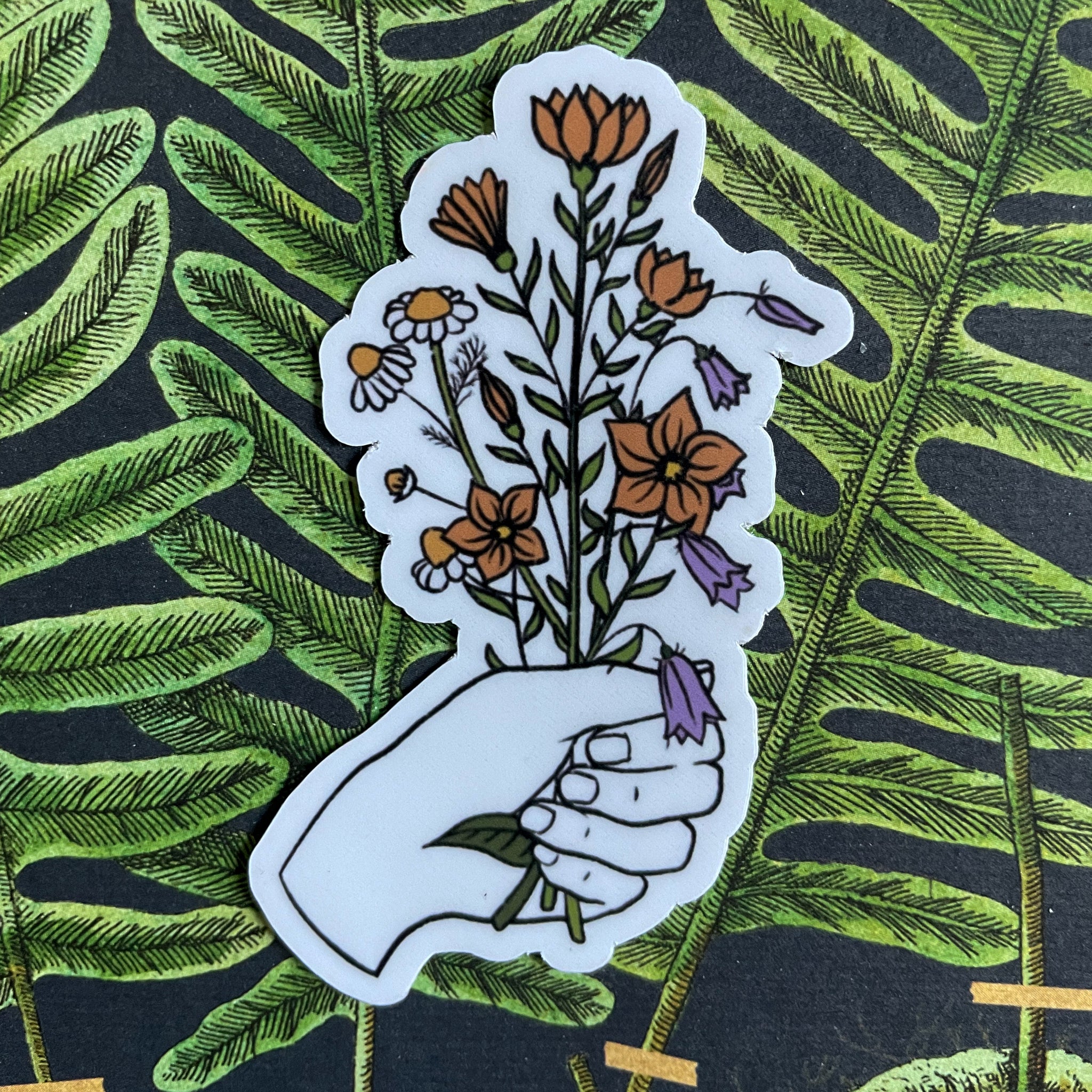 Bouquet in Hand Sticker