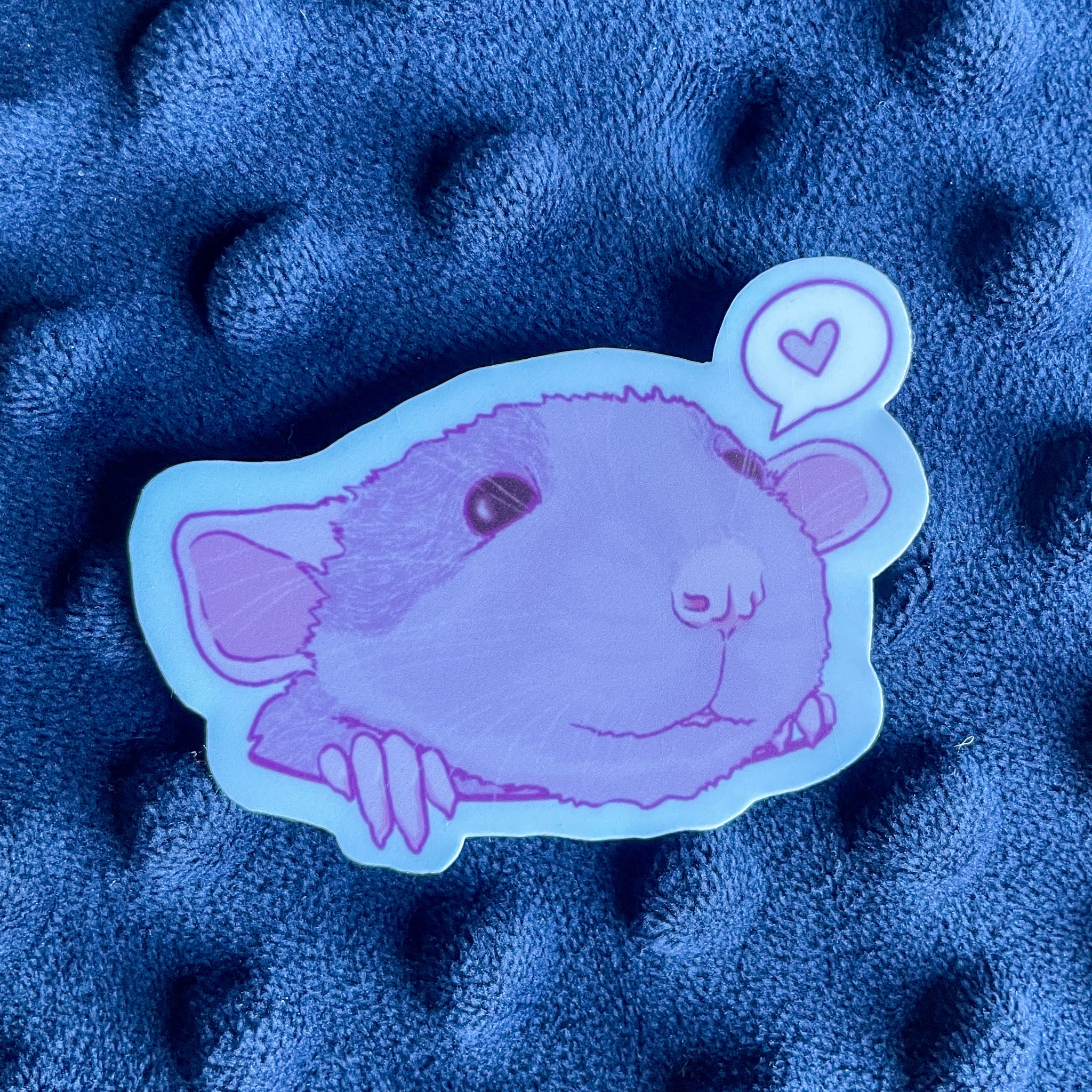 Purple Rat Sticker