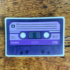 Purple Cassette Sticker
