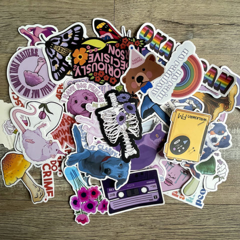 The Full August Sticker Club Collection