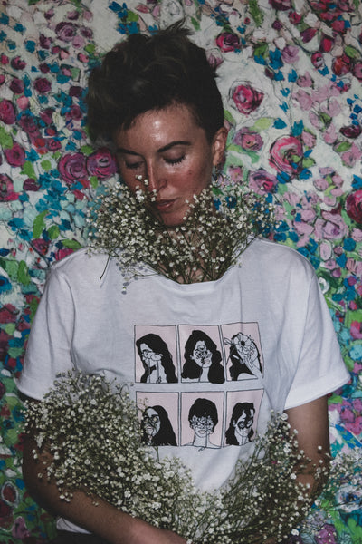 Femme Floral Faces T-Shirt